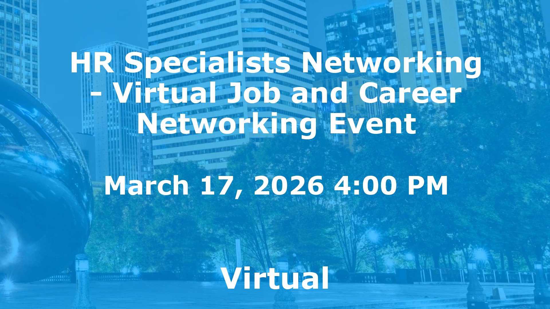 HR Specialists Networking - Virtual Job and Career Networking Event event image